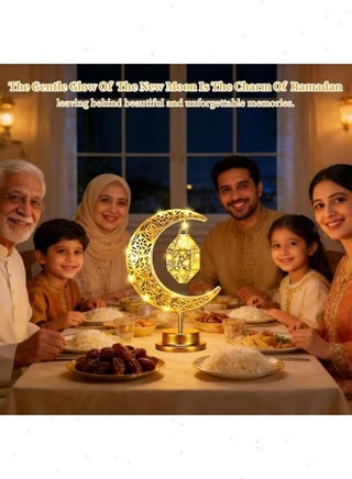 أضواء رمضان ، ليد القمر الجدول مصباح ، بطارية تعمل بالطاقة الإسلامية فانوس مصباح لغرفة الصلاة وطاولة الطعام - view 3